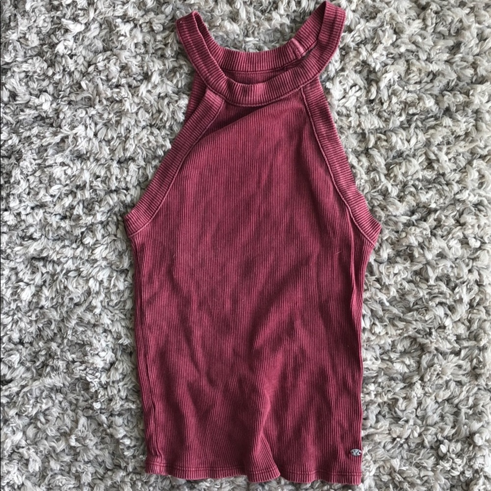 American Eagle cropped halter tank!